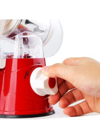 Овочерізка мультислайсер Tabletop Drum Grater Kitchen Master Терка для овочів та фруктів 3 насадки. Колір: No Brand (395714688)