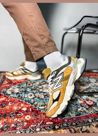 Коричневі Осінні кросівки чоловічі і жіночі new balance 9060 'workwear' | нью баланс 9060 коричневі No Brand