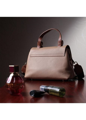 Сумка крос-боді через плече жіноча з натуральної шкіри маленька Коричневий 36673 Vintage (361970407)