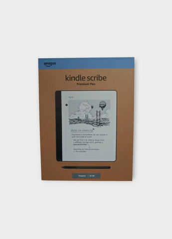 Електронна книга Kindle Scribe 32GB 2nd Generation, Premium Pen, екран 10.2` з теплою підсвіткою (Tungsten, темно-сірий) Amazon (370159422)