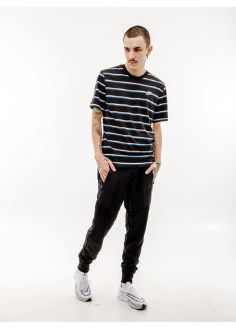 Чорна футболка m tee club stripe Nike
