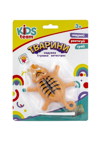 Дитяча надувна іграшка антистрес Тварини "Тигр" CKS-10234C_2 Kids Team (345071912)
