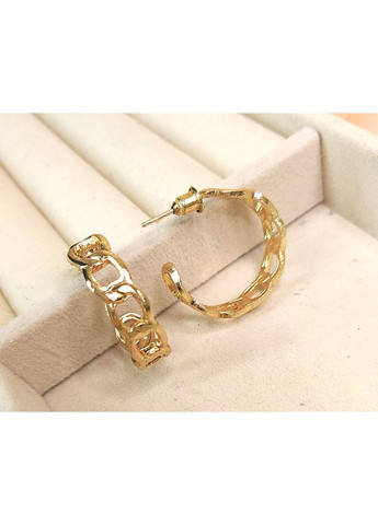Сережки Середні кільця ланцюжки біжутерія на кожен день No Brand (349812730)