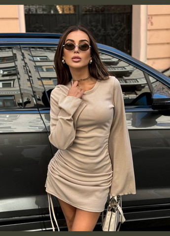 Бежева сукня Україна однотонна