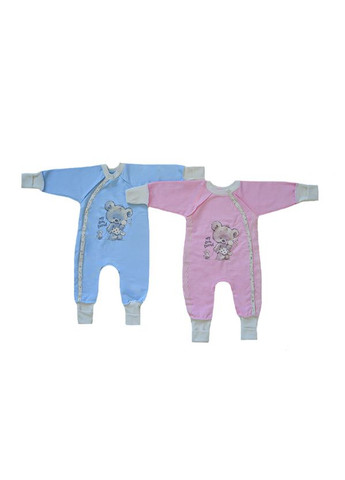 Комбинезон для новорожденных с открытими ножками, начес No Brand (317707890)