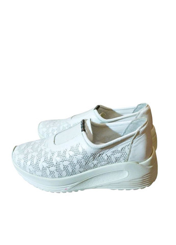 кожанные женские кроссовки с перфорацией 36 (23 см) Sherlock Soon белые лето (328264467)