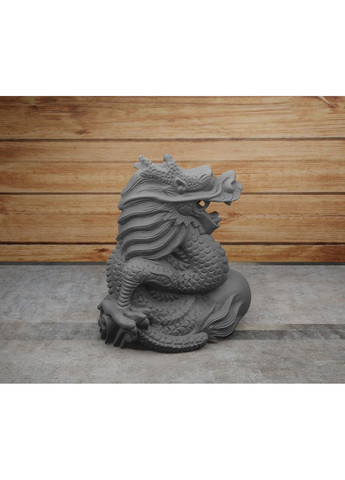 Статуетка дракона з кулею - яйцем. Символ 2024 року. Золотистий, 5 см ЗаСвіт (280940616)