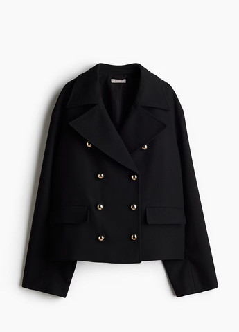 Черный женский жакет H&M однотонный - всесезон