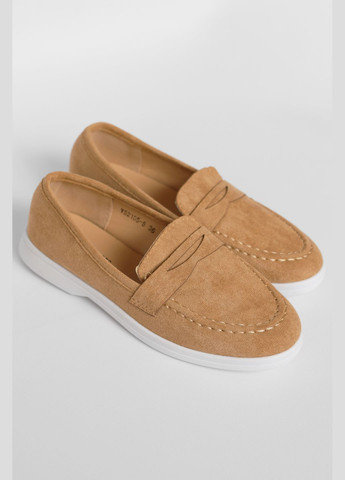 Туфлі-лофери жіночі бежевого кольору Let's Shop (292309004)