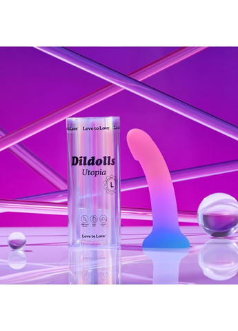 Дилдо з кольоровим градієнтом Love To Love DILDOLLS — UTOPIA L ультрам'який No Brand (366577706)
