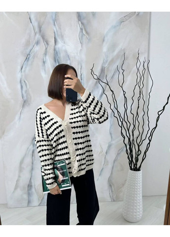 Стильний в'язаний кардиган "Осіннє тепло" (Розмірна сітка в описі) GD/GL Модний простір (360475918)