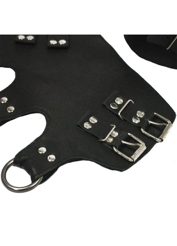 Поножі-манжети для підвісу за ноги Leg Cuffs For Suspension, чорні, натуральна шкіра Art of Sex (383114956)