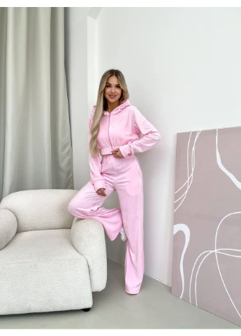 Велюровий жіночий костюм на блискавці Fashion (348137658)