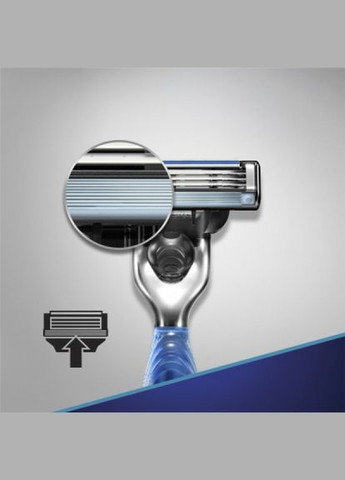 Станок для гоління Gillette mach3 start с 3 сменными картриджами (268139523)