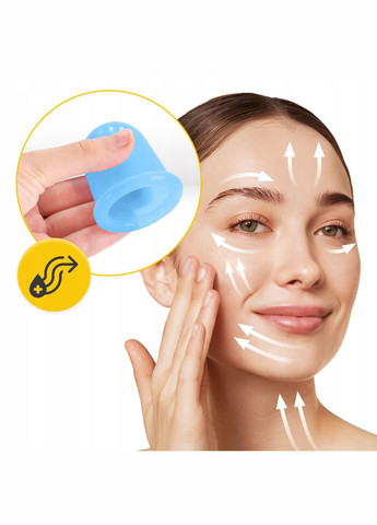 Вакуумные массажные банки силиконовые для тела (китайские/атницелюлитные банки) 5 шт Blue () 4FIZJO P-5907739314956 (345714804)