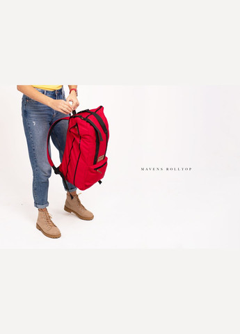 Рюкзак " Rolltop" для ручної поклажі, стандарт Ryanair та Wizz Air 40x20x25 см. Червоний Mavens (268670112)