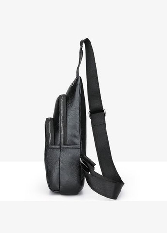 Чоловіча нагрудна сумка Чорний (677ДКч) No Brand бананка (341085580)