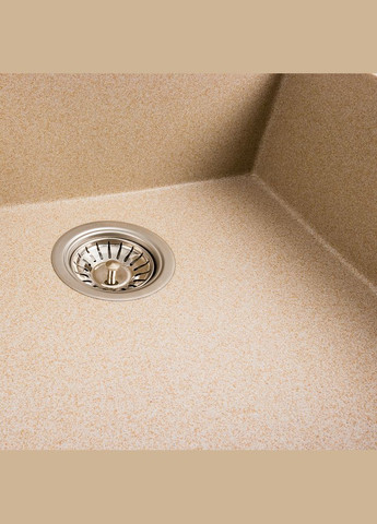 Гранітна мийка для кухні 9651 ATLAS матова (сафарі) Platinum (269793684)