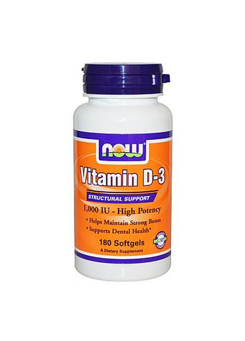 Желатинові капсули "Вітамін Д3" Vitamin D3 1000 IU 360шт (772423-136810) Now Foods (368610645)