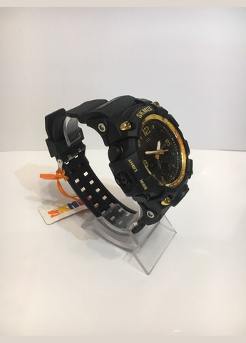 Часы мужские спортивные водостойкие 1155B (Скмей), черный с золотым ( код: IBW164BJ ) Skmei (323139146)