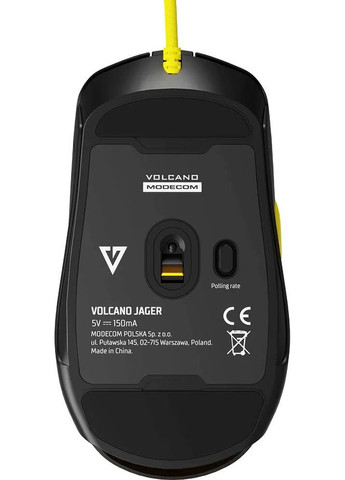 Мишка Jager Volcano, ігрова, 12400dpi., 7кн.,RGB, Hot-Swap, custom., чорна Modecom (314778083)