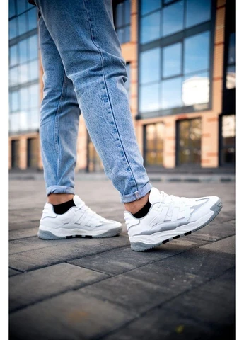 Белые летние кроссовки adidas niteball white grey адидас найтбол No Brand