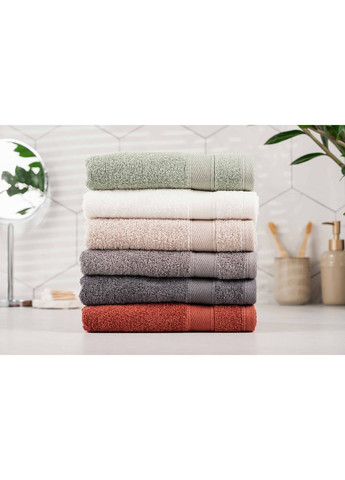 Рушник махровий SuperSoft ART-2230-MС 50х30 см графітовий Ardesto комбінований