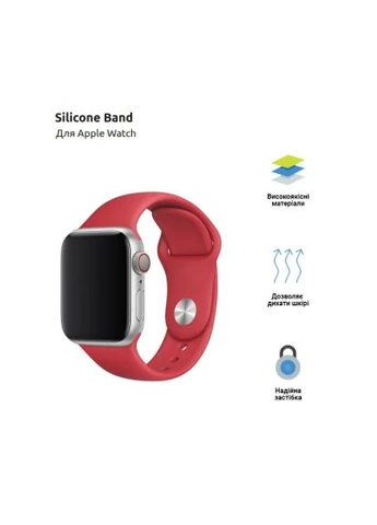 Ремешок для смарт-часов Sport Band (3 ремешка) для Apple Watch 42 (Series 11-10)/41/40/38 Красный (ARM49076) ArmorStandart Sport Band (3 Straps) для Apple Watch 42 (Series 1 (401514526)