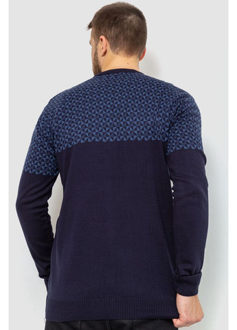 Темно-синий свитер мужской, 161r898 Ager
