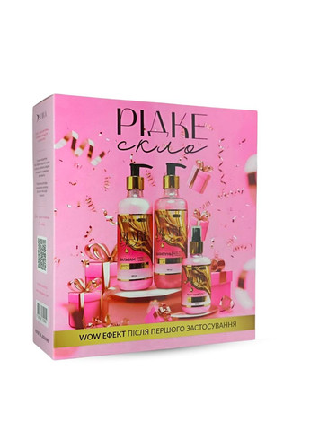 Подарунковий набір для волосся "Рідке скло" 3 в 1 Soika (369374640)