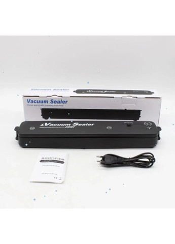 Вакуумний пакувальник їжі Vacuum Sealer, Чорний / Побутовий вакууматор для продуктів No Brand (373220962)