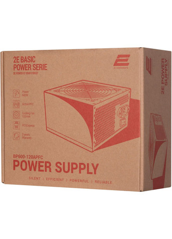 Блок живлення Basic Power 600W (-BP600-120APFC) 2E (364874998)