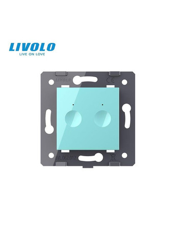 Механизм сенсорный проходной/перекрестный выключатель Sense 2 сенсора зеленый (782000418) Livolo (372162207)