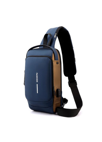 Сумка-рюкзак через плечо с кодовым замком и USB портом 6995 водоотталкивающая ткань 32×16×6 см No Brand (341326091)