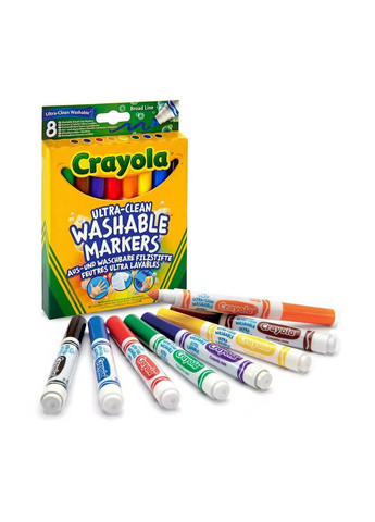 Набор фломастеров широкая линия цвет разноцветный ЦБ-00249905 Crayola (292630229)