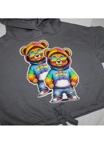 Нашивка тканева фігурна "Ведмедик ride" (1039) No Brand (363319999)