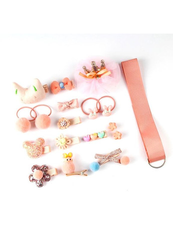 Набор детских заколок резинок украшений подарок для девочки без коробки 18 шт №12 PRC (264913983)