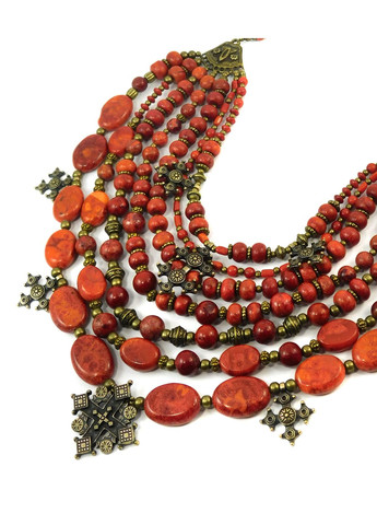 Намисто "Параскева" Корал губчастий Fursa fashion (322314514)