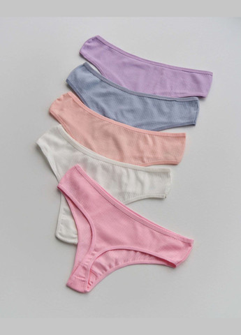 Стринги пастельнные, батал 5 шт. Nicoletta (322126878)