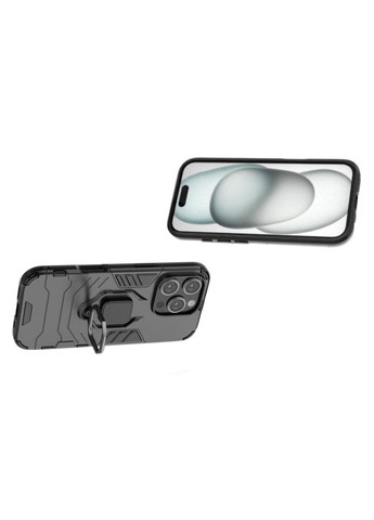 Чехол бампер Ring Armor для Apple iPhone 16 Pro Max - Black Primolux (317268528)