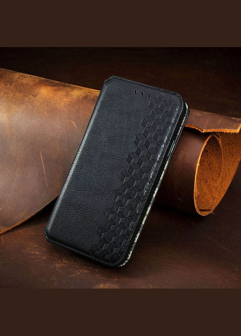 Шкіряний чохол-книжка Cubic для Samsung Galaxy A13 4G Чорний Getman (337516109)