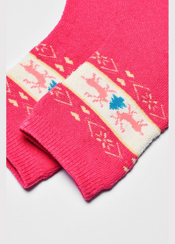 Розовые носки женские махровые розового цвета Let's Shop рисунки (307252887)