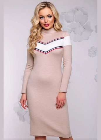 Бежевое платье Seventeen