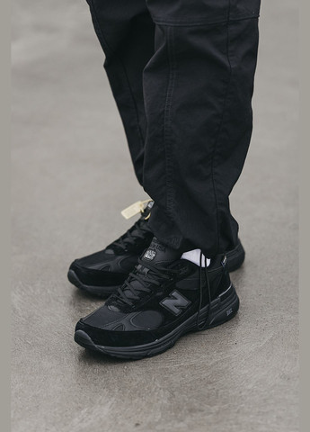 Черные всесезонные кроссовки мужские new balance 993 cordura black | нью беланс 993 черные No Brand