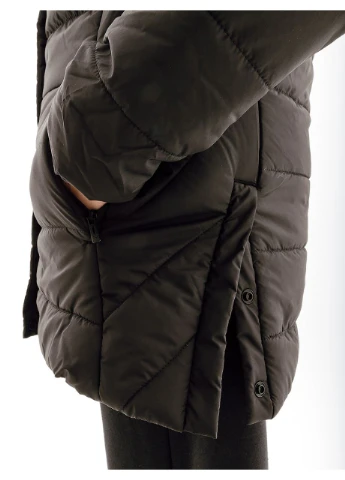 Черная демисезонная куртка ess+ padded jacket 67536401 Puma