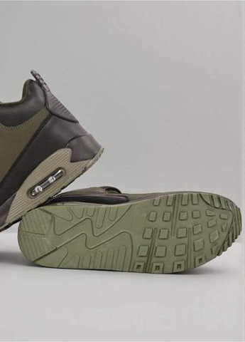 Черные зимние ботинки мужские зимние черные (a801-6l) KMB