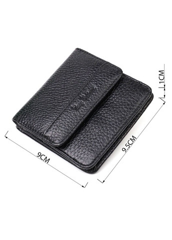 Мужской компактный кошелек из натуральной кожи 22040 Черный Tony Bellucci (331911020)