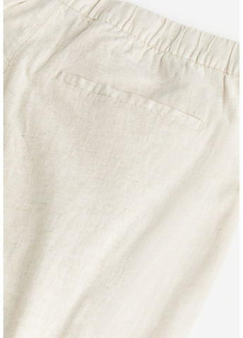 Чоловічі лляні штани Regular Fit Н&М (56913) S Світло-бежеві H&M (290704955)