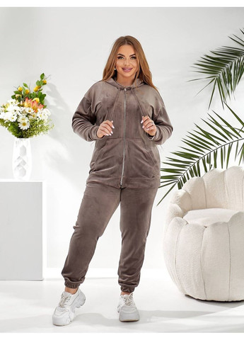 Костюм двійка велюр люкс штани та кофта на блискавці Україна (366266731)