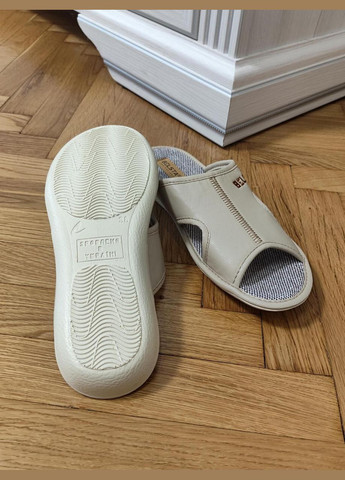 Бежевые женские домашние тапочки belsta с открытыми боками, бежевые Белста